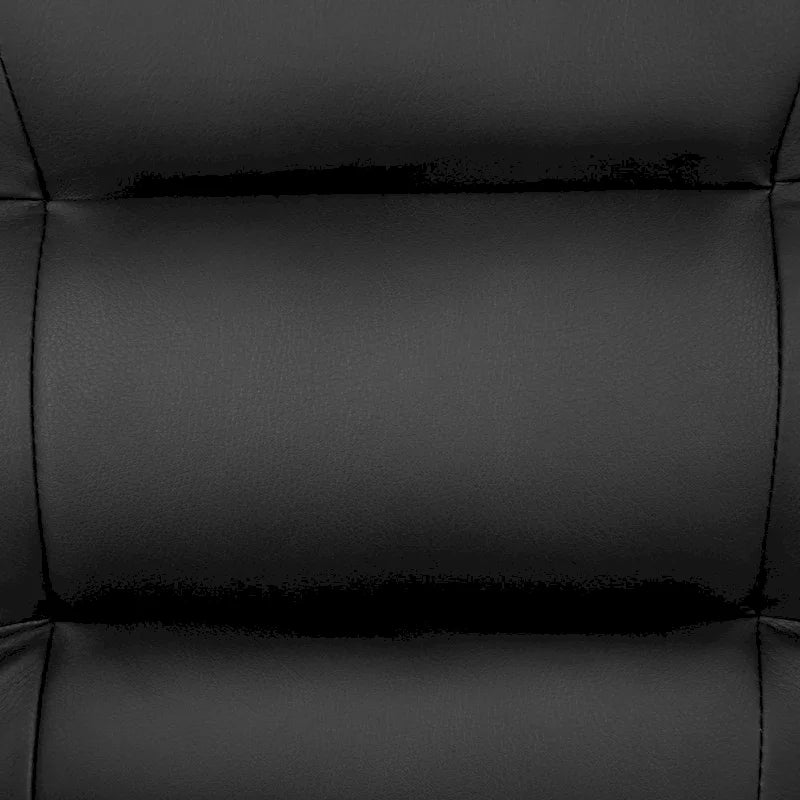 Fauteuil d'appoint capitonné noir – Une place