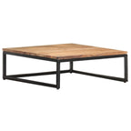 Tables basses gigognes en bois marron, lot de 2