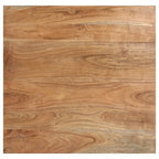Tables basses gigognes en bois marron, lot de 2