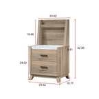 Chambre à coucher 3 pièces – Panneau brun clair – Grand lit / Très grand lit