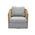 Fauteuil pivotant d'appoint gris / marron / beige / noir carbone / gris huître, 1 personne