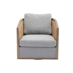 Fauteuil pivotant d'appoint gris / marron / beige / noir carbone / gris huître, 1 personne