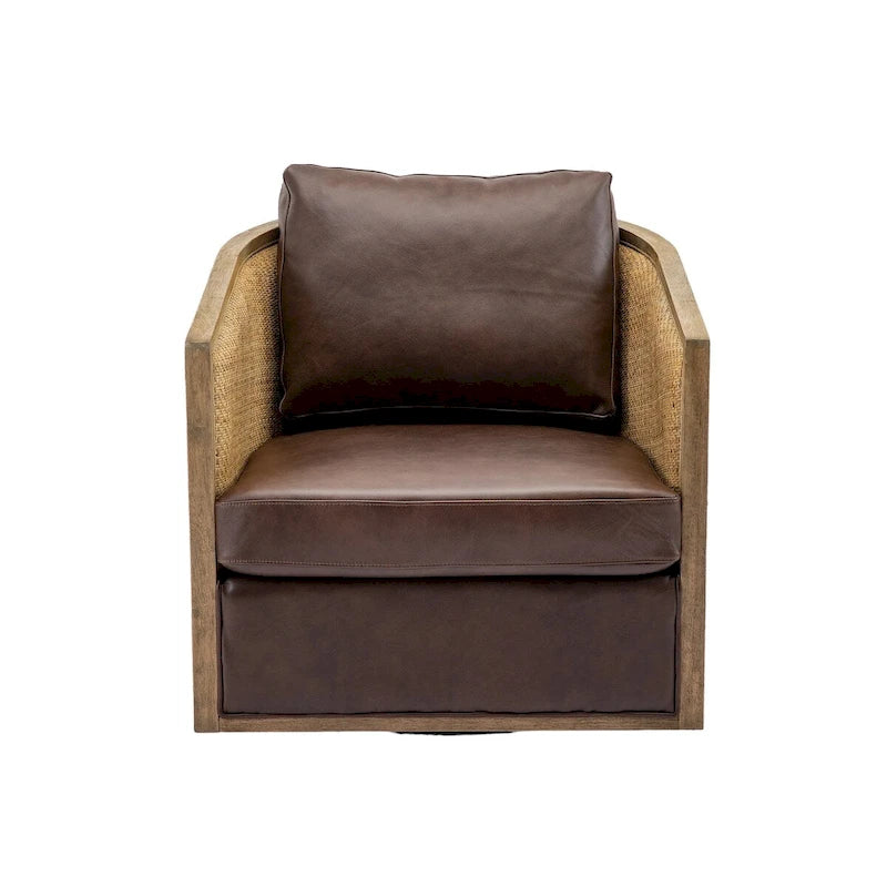 Fauteuil pivotant d'appoint gris / marron / beige / noir carbone / gris huître, 1 personne