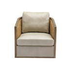 Fauteuil pivotant d'appoint gris / marron / beige / noir carbone / gris huître, 1 personne