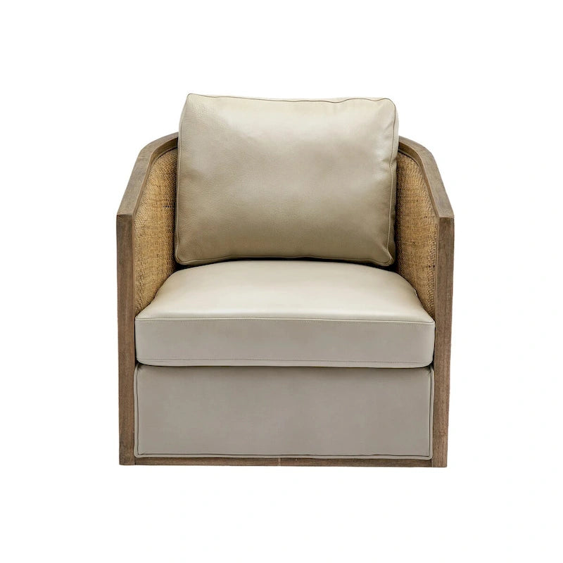 Fauteuil pivotant d'appoint gris / marron / beige / noir carbone / gris huître, 1 personne