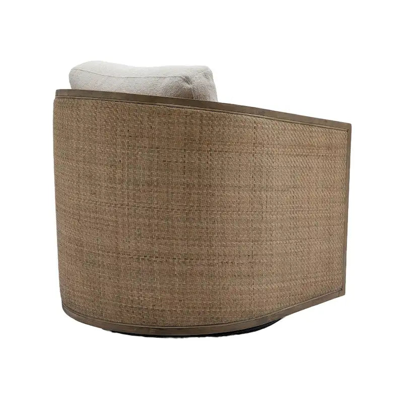 Fauteuil pivotant d'appoint gris / marron / beige / noir carbone / gris huître, 1 personne