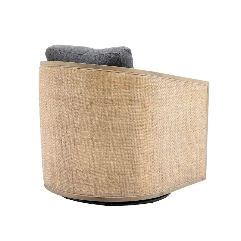 Fauteuil pivotant d'appoint gris / marron / beige / noir carbone / gris huître, 1 personne