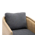 Fauteuil pivotant d'appoint gris / marron / beige / noir carbone / gris huître, 1 personne