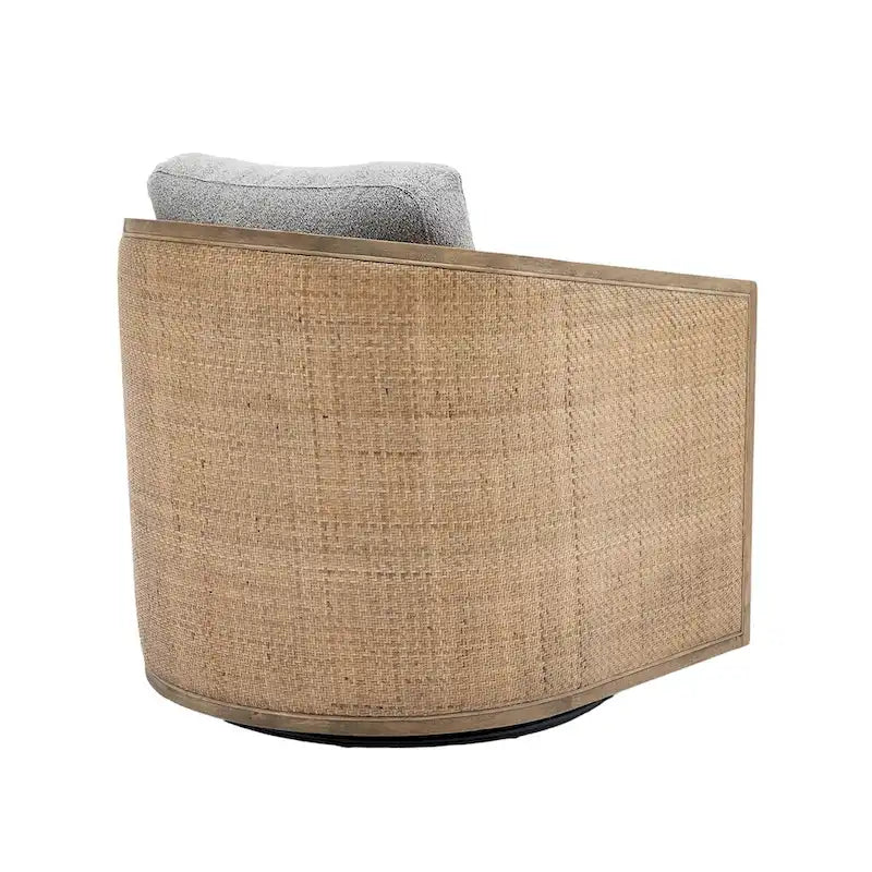 Fauteuil pivotant d'appoint gris / marron / beige / noir carbone / gris huître, 1 personne