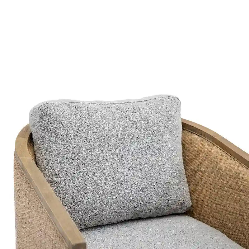 Fauteuil pivotant d'appoint gris / marron / beige / noir carbone / gris huître, 1 personne