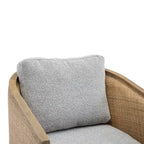 Fauteuil pivotant d'appoint gris / marron / beige / noir carbone / gris huître, 1 personne