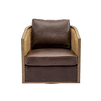Fauteuil pivotant d'appoint gris / marron / beige / noir carbone / gris huître, 1 personne