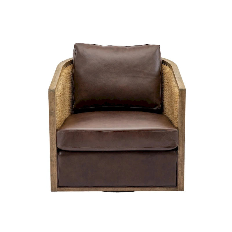 Fauteuil pivotant d'appoint gris / marron / beige / noir carbone / gris huître, 1 personne
