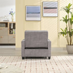 Fauteuil Futon Convertible avec Ports USB — Vert / Gris Foncé / Gris Clair, 1 place