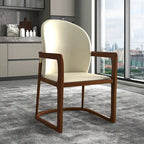 Chaise de salle à manger moderne rembourrée taupe foncé/taupe/marron/crème – siège unique