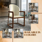 Chaise de salle à manger moderne rembourrée taupe foncé/taupe/marron/crème – siège unique