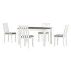 Ensemble table à manger extensible – Brun/Blanc, Brun antique, Blanc/Gris – Jusqu'à 8 places