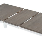 Ensemble table à manger extensible – Brun/Blanc, Brun antique, Blanc/Gris – Jusqu'à 8 places