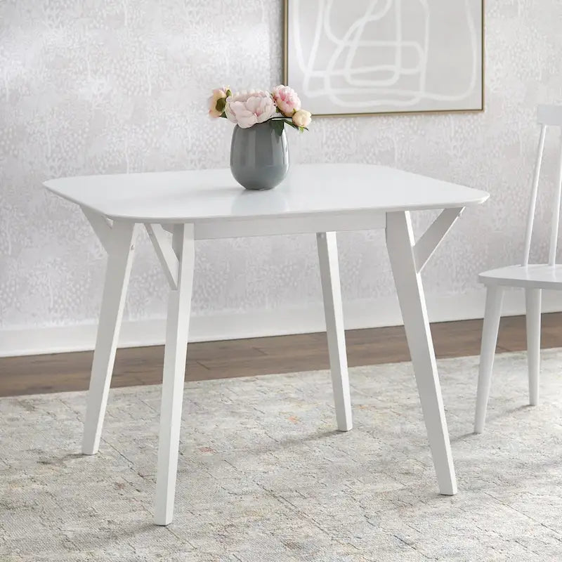 Ensemble de salle à manger 3 pièces Mid-Century pour 2 personnes – Lin fleuri / Velours vert émeraude / Tissu à chevrons gris