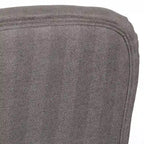 Ensemble de salle à manger 3 pièces Mid-Century pour 2 personnes – Lin fleuri / Velours vert émeraude / Tissu à chevrons gris