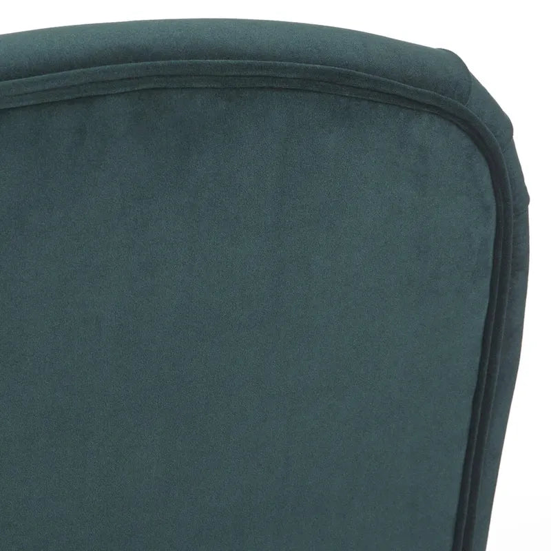 Ensemble de salle à manger 3 pièces Mid-Century pour 2 personnes – Lin fleuri / Velours vert émeraude / Tissu à chevrons gris