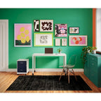 Classeur vertical mobile 2 tiroirs avec tiroir à accessoires – Vert / Bleu / Blanc / Argent, Utilisation par 1 personne