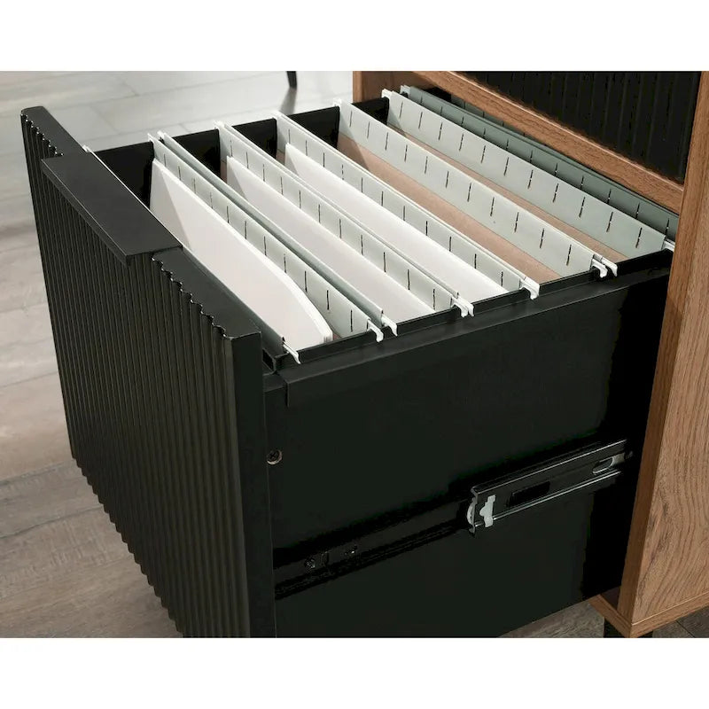 Bureau d'angle en L cerisier classique pour 1 personne