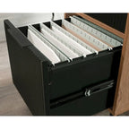 Bureau d'angle en L cerisier classique pour 1 personne