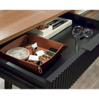 Bureau d'angle en L cerisier classique pour 1 personne