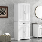 Meuble haut de rangement gris/blanc/noir avec portes et tiroir — 1 personne