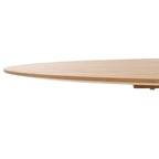 Table à manger ovale en bois naturel, 6 places – 79"L × 46"P × 30"H